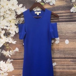 MICHAEL KORS Cold Shoulder Midi Bodycon Dress